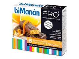 Imagen del producto BIMANAN PRO BARRITAS CHOCO/NARANJA 6 UDS